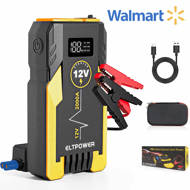 ELTPOWER 2000A Car Jump Starter,Portable Jumpstart Starters,20000mAh