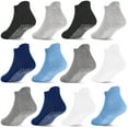 thumbnail image 1 of ELUTONG Non Slip Toddler Socks with Grip 12 Pairs Baby Boys Ankle Socks for Kids Children 6 Months-7 Years Old, 1 of 7