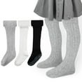 thumbnail image 1 of ELUTONG Toddler Girl Tights, 3 Pack Non Slip Baby Tights for 6 months-6 years, 1 of 5