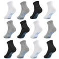 thumbnail image 1 of ELUTONG Toddler Socks Anti Skid with Grips Non Slip Crew Socks Boys Girls 12/24 Pairs Baby Kids Children 1-7 Years, 1 of 7