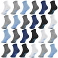 thumbnail image 1 of ELUTONG Toddler Socks Anti Skid with Grips Non Slip Crew Socks Boys Girls 12/24 Pairs Baby Kids Children 1-7 Years, 1 of 7