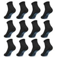 thumbnail image 1 of ELUTONG Toddler Socks Anti Skid with Grips Non Slip Crew Socks Boys Girls 12/24 Pairs Baby Kids Children 1-7 Years, 1 of 7