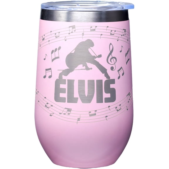Spoontiques Elvis Presley 16oz Etched Stainless Steel Tumbler