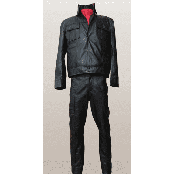 ELVIS Presley 1968 American singer comeback special Black leather Suit Jacket/Pant