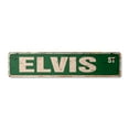 thumbnail image 1 of ELVIS Vintage Aluminum Street Sign Childrens Name Room Metal Sign rustic metal tin | Indoor/Outdoor |  24" Wide, 1 of 4