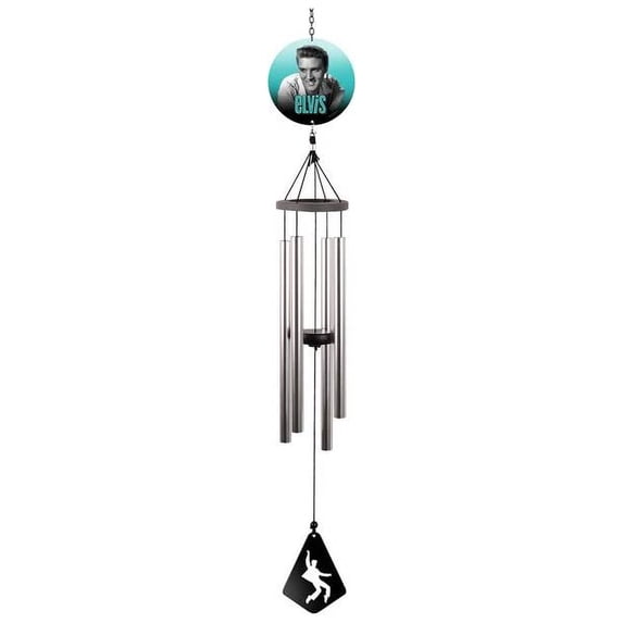Spoontiques Elvis Wind Chime - Garden Décor - Decorative Chimes for Yard and Garden Decoration