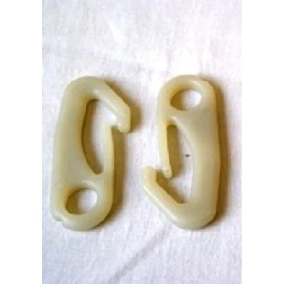 ELVY - 12 Pack Flagpole Flag Pole Snaps Hooks Nylon Clips Snaps Plastic 2.5 Inch