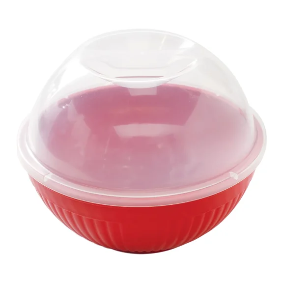 ELVY - 14-Cup Microwave Popcorn Popper, Red