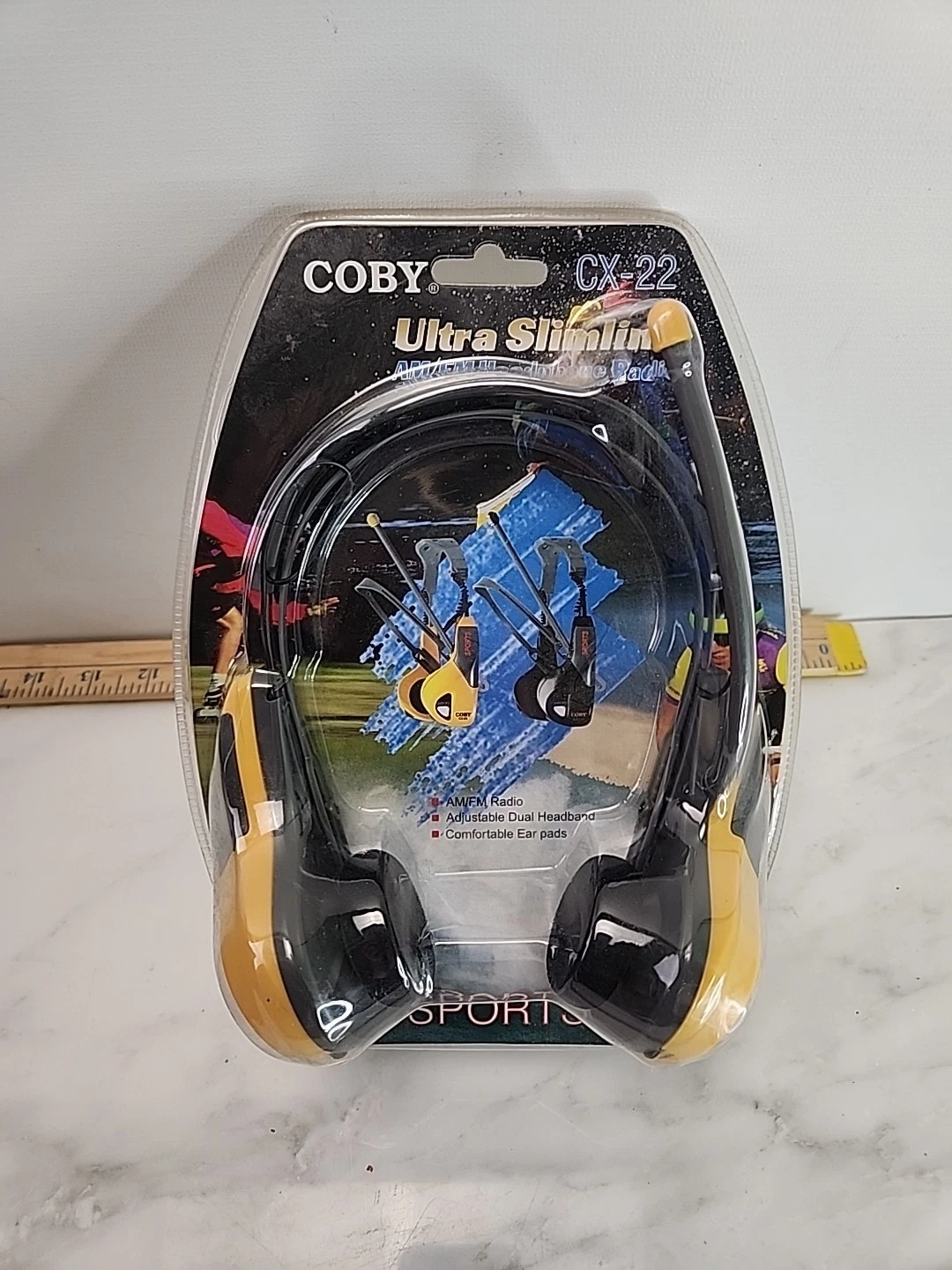 ELVY- Coby Sports Cx-22 Ultra Slimline Retro Am/Fm Headphone Radio ...