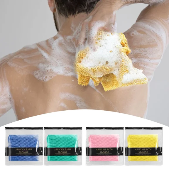 ELVY - Exfoliating Washcloth Towel 4Pcs Exfoliating Wash Cloth Body Scrubber Exfoliator