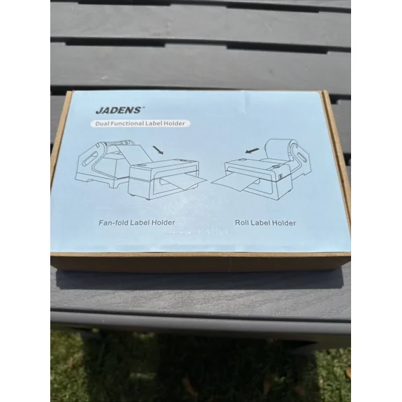 ELVY- Jadens Thermal Label Printer Holder For Rolls And Fan-Fold Use New In Box