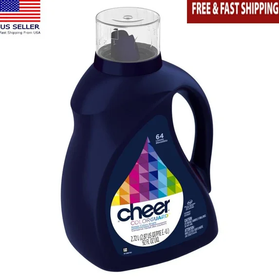 ELVY - Liquid Laundry Detergent Color Safe Fresh Scent Fights Fading Pilling 64 Loads