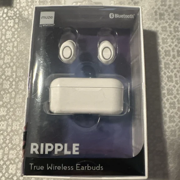 ELVY- Ripple True Wireless Bluetooth Earbuds Brand New In Package : White