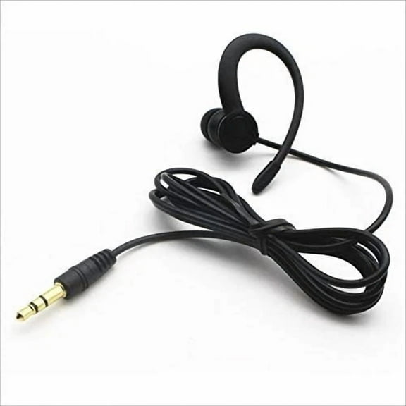 ELVY- Single Side Earbud Headphones Stereo In-Ear Earphone Removable Hook Earphone For