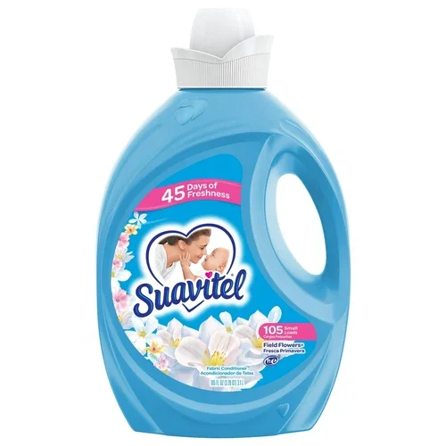 ELVY - Suavitel Liquid Fabric Conditioner, Laundry Fabric Softener, 105Oz Flowers Scent