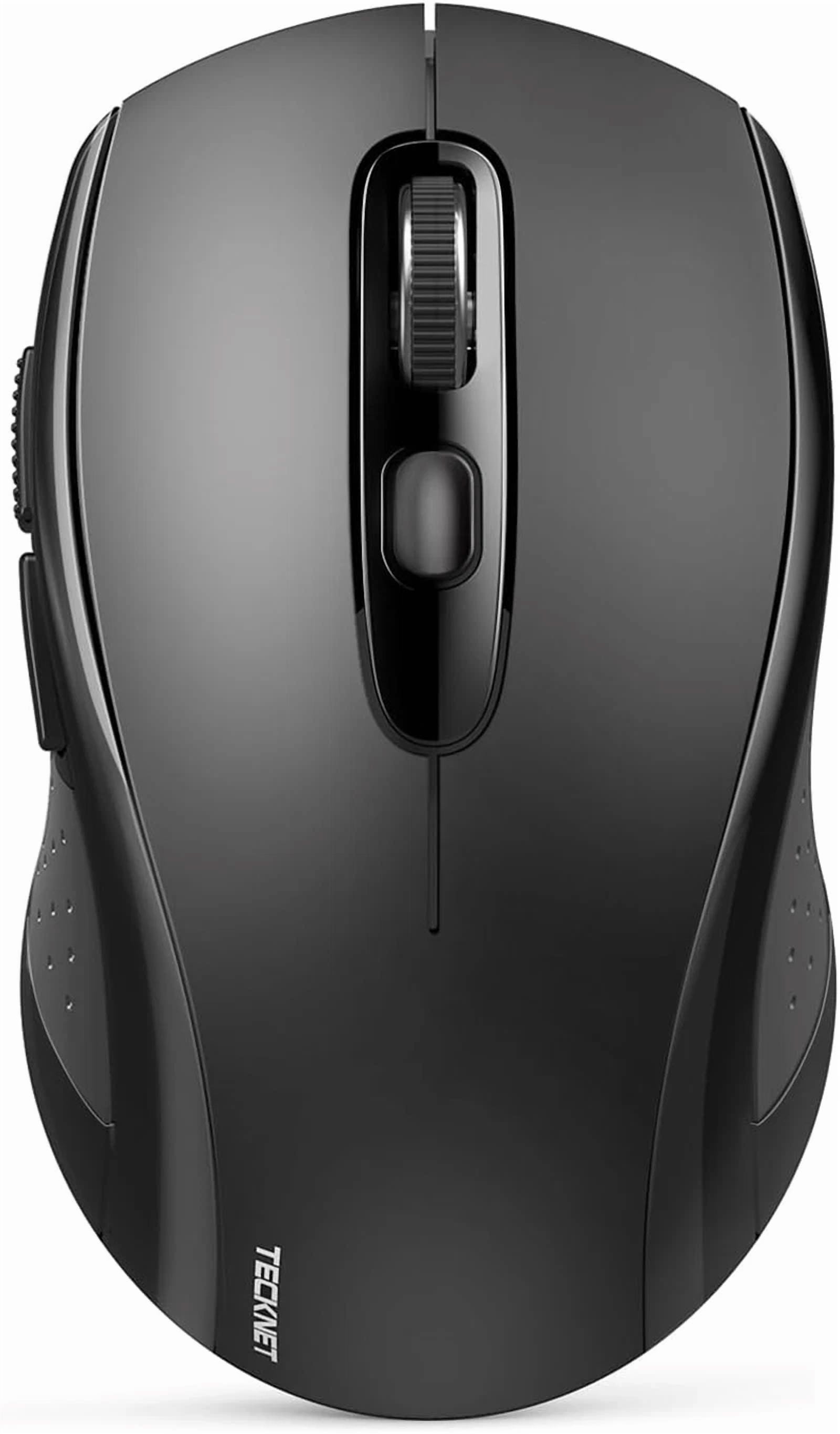 ELVY- Tecknet Wireless Bluetooth Mouse For Laptop, 2.4G Usb-A Silent Wireless Computer