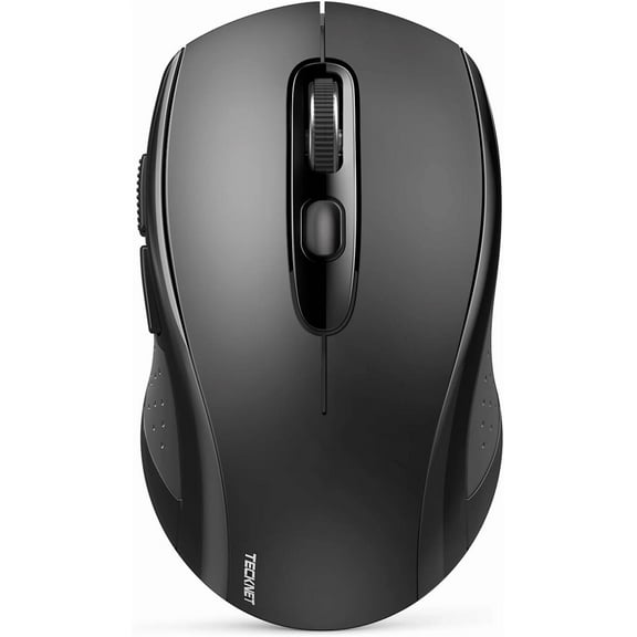 ELVY- Tecknet Wireless Bluetooth Mouse For Laptop, 2.4G Usb-A Silent Wireless Computer