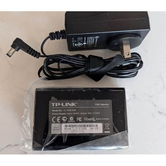 ELVY- Tp-Link Tl-Poe150S Gigabit Power Over Ethernet Injector Adapter Poe 802.3Af New