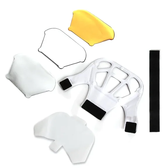 ELVY- Universal Dslr Camera Flash Diffuser Light Bounce With 3 Color Reflector Board