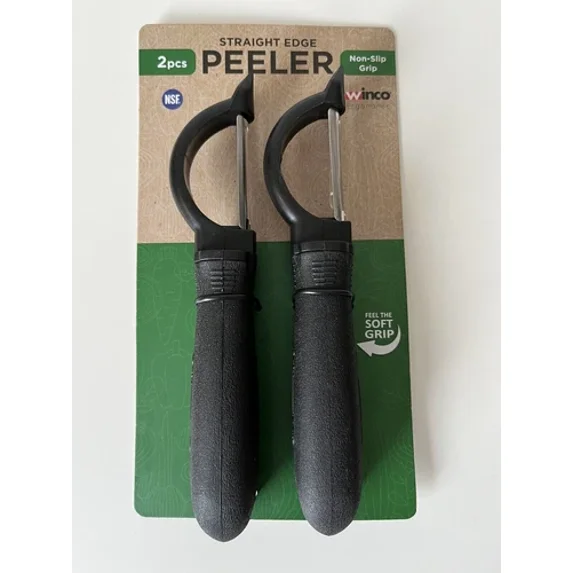 ELVY - Winco Pro Straight Edge Vegetable Peeler (2) Stainless Steel Swivel Blade