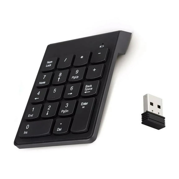 ELVY- Wireless Usb Number Keyboard For Laptop/Pc Gaming 2.4Ghz 33Ft Working Range