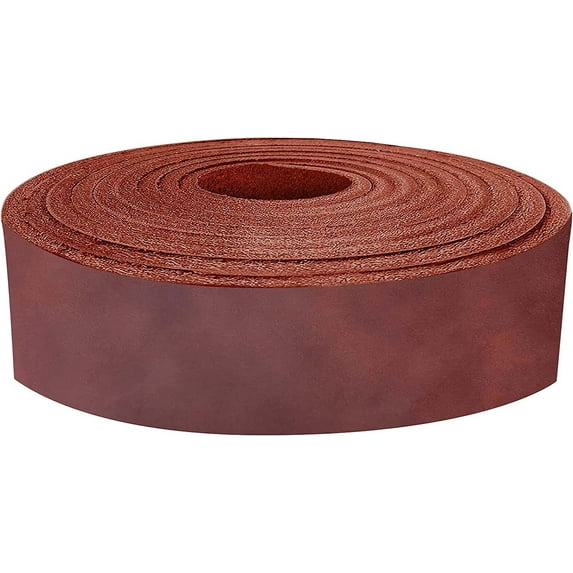 ELW 5-6 oz 2-2.4mm Cognac Straps, Belts, Strips 1" Wide X 72" Length 2.5cm x 1.83m Full Grain Leather Crazy Horse Belt Medium DIY Craft, Pet Collars, Blanks, Accessory, Jewelry, Wrapping