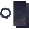 thumbnail image 1 of ELW 5-6 oz 2-2.4mm Dark Brown Full Grain Leather Craft Sheets Set of 2 Pieces 6"x12" Plus 36 Leather Cord Braiding String, Oil Tanned Real Cowhide for Tooling, Carving, Repair, Knife Sheaths, 1 of 8