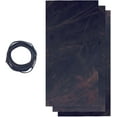 thumbnail image 1 of ELW 5-6 oz 2-2.4mm Dark Brown Full Grain Leather Craft Sheets Set of 3 Pieces 12"x24" Plus 36 Leather Cord Braiding String, Oil Tanned Real Cowhide for Tooling, Carving, Repair, Knife Sheaths, 1 of 8