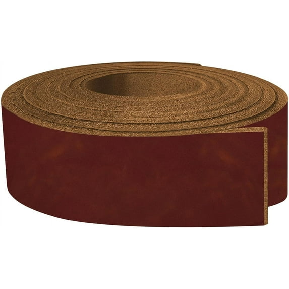 ELW 5-6 oz 2-2.4mm Nappa Oil Tanned & Waxy Finish Leather Belt Grade Straps Size: 0.75"x72" 1.9x183cm Burgundy Color Full Grain Craftsman A/B Grade Natural Cowhide, DIY, Crafting, Strips