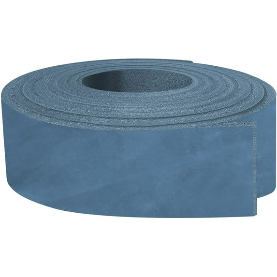 ELW 5-6 oz 2-2.4mm Nappa Oil Tanned & Waxy Finish Leather Belt Grade Straps  Size: 10"x50" 25.4x127cm  Blue Color  Full Grain Craftsman A/B Grade Natural Cowhide, DIY, Crafting, Strips