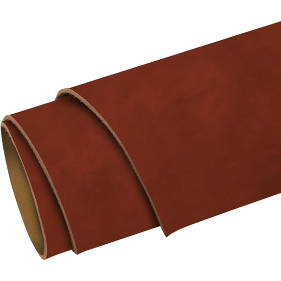 ELW 5-6 oz 2-2.4mm Nappa Oil Tanned & Waxy Finish Leather Pre-Cuts & Hides Size: 2 PCS 12"x24" 30.4-61 cm Besani Color Full Grain Genuine Craftsman Grade A/B, Leatherworking, Sheets