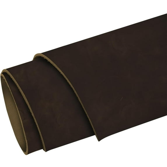 ELW 5-6 oz 2-2.4mm Nappa Oil Tanned & Waxy Finish Leather Pre-Cuts & Hides  Size: 21-25 SQ FT  Lead Color  Full Grain Genuine Craftsman Grade A/B, Leatherworking, Sheets