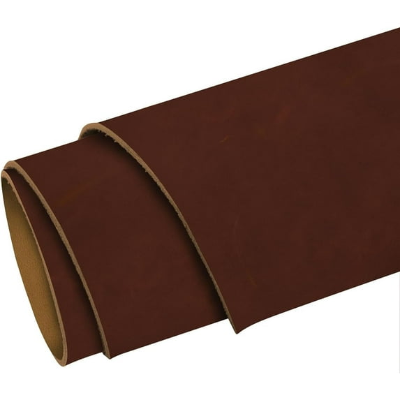 ELW 5-6 oz 2-2.4mm Nappa Oil Tanned & Waxy Finish Leather Pre-Cuts & Hides Size: 8"x48" 20.3-122 cm Honey Color Full Grain Genuine Craftsman Grade A/B, Leatherworking, Sheets