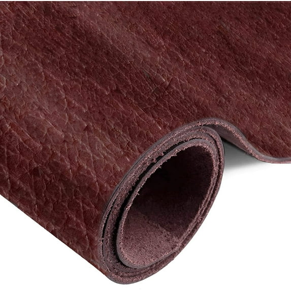 ELW 6-7 oz. 2.4-2.8mm Peanut Pre-Cut 12"x12" 30.4cm x 30.48cm Full Grain Leather Bison Hide Tooling, Carving, Molding, DIY Craft Projects, Bag, Chap, Motorcycle, Shoe, Clothing, Jewelry,Wrapping