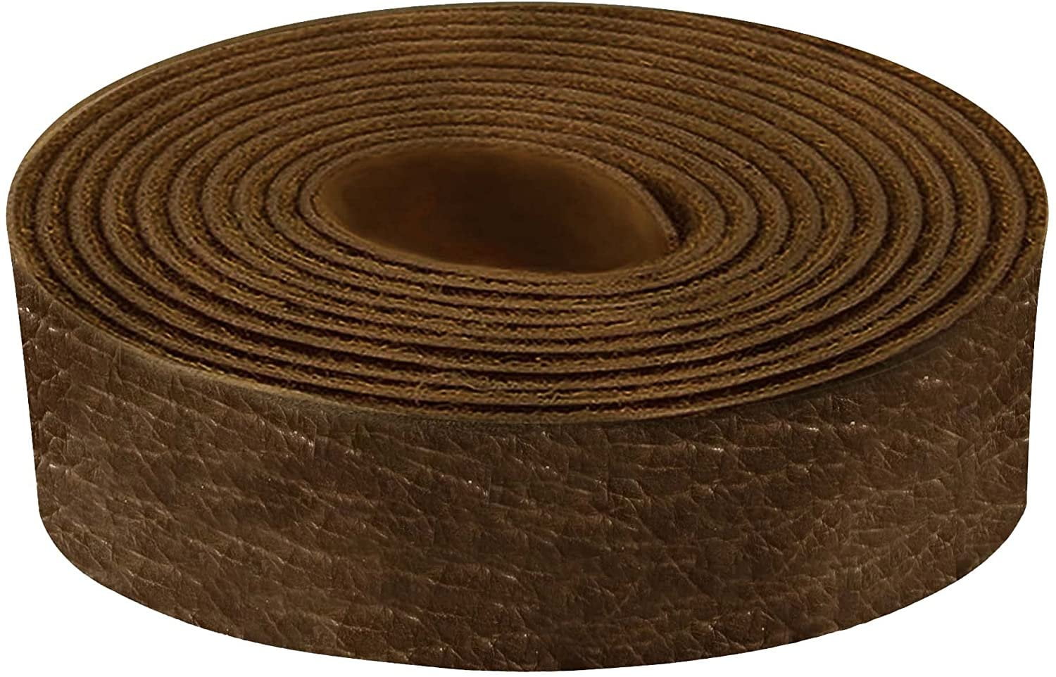 ELW Full Grain Vegetable Tanned Leather Belt Blank – 3/4" X 72", 9-10 Oz Thick, Cowhide For Tooling, Stamping, DIY Crafting