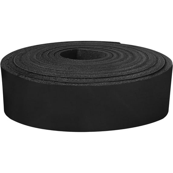 ELW 9-10 oz. 3.5-4mm Crazy Horse Full Grain Cowhide Genuine Leather Strap for Crafts Size: 3"x40" 7.6x102cm Blank Belts, DIY, Tooling, Jewelry, Wrapping, Straps, Heavy Duty Black