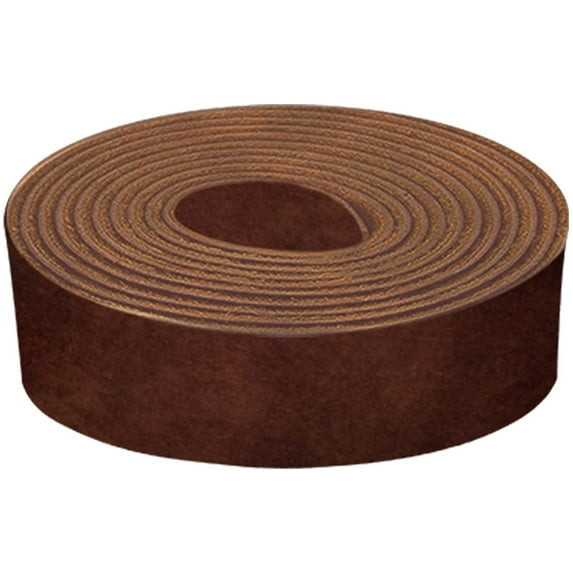 ELW 9-10 oz. 3.6-4mm Bourbon Brown Straps, Belts, Strips 0.5"x60" 1.3x152cm - Belt Grade Latigo Leather for Cowhide Heavy DIY Craft - Pet Collars, Blanks, Accessory, Jewelry, Key Chains