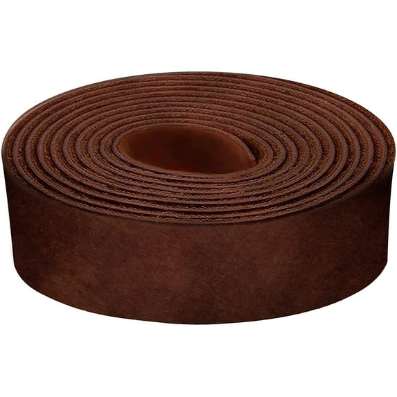 ELW 9-10 oz. 3.6-4mm Bourbon Brown Straps, Belts, Strips 10"X72" 25.4x183cm - Belt Grade Latigo Leather for Cowhide Heavy DIY Craft - Pet Collars, Blanks, Accessory, Jewelry, Key Chains