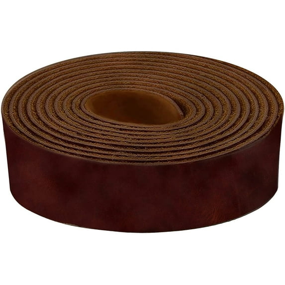 ELW 9-10 oz. 3.6-4mm Chestnut Straps, Belts, Strips 5"X60" 12.7x152cm - Belt Grade Latigo Leather for Cowhide Heavy DIY Craft - Pet Collars, Blanks, Accessory, Jewelry, Key Chains