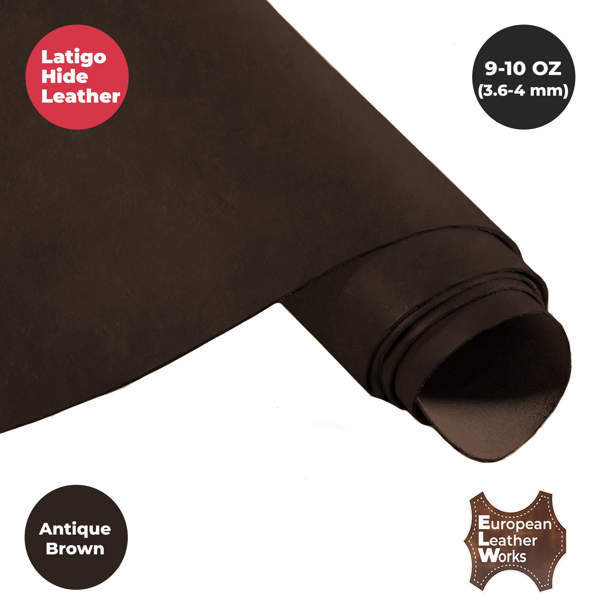 KIDENEI Italian Vegetable Tanned Leather Strap - 1.5x50 Inches, 9-10 Oz Full Grain (Natural)