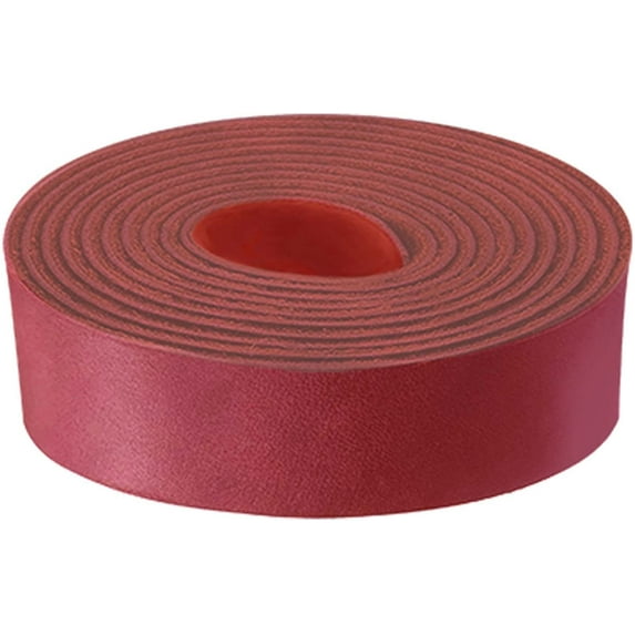 ELW 9-10 oz. 3.6-4mm Red Straps, Belts, Strips 2.5"x84" 6.4x213cm - Belt Grade Latigo Leather for Cowhide Heavy DIY Craft - Pet Collars, Blanks, Accessory, Jewelry, Key Chains