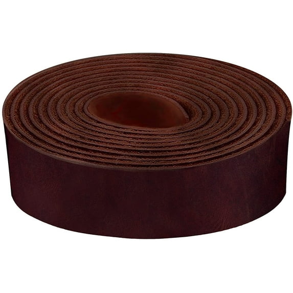 ELW 9-10 oz. 3.6-4mm Wine Straps, Belts, Strips 10"X60" 25.4x152cm - Belt Grade Latigo Leather for Cowhide Heavy DIY Craft - Pet Collars, Blanks, Accessory, Jewelry, Key Chains