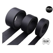ELW Black Latigo Leather 9-10oz 3.6-4mm Straps, Belts, Strips84" 2.14m Long2-1/2" 6.4cm Long Full Grain Leather Cowhide Tooling Leather Heavy Weight