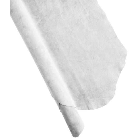 ELW Chap Splits Suede 4-5 oz 1.6-2mm White Pre-Cut Piece 2-4 SQ FT 4 PCS Bundle - Split Leather AB Grade Cowhide - Perfect for Auto Garments Chaps Bags Vest Aprons Saddles Moccasins