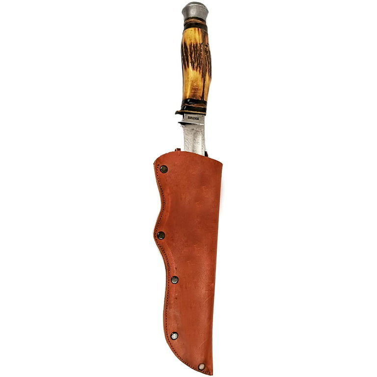 ELW Full Grain Leather Mora Knife Sheath with Belt Loop - Protect Fixed  Blade Knives for Outdoor Hunting, Bushcraft Camping, Hiking, BBQ, & Outdoor