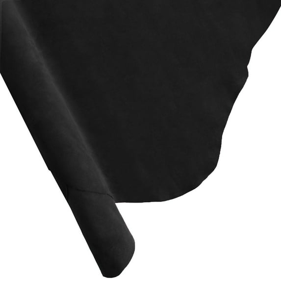 ELW Premium Suede Cowhide 2-4 oz 1-1.6mm - Soft Full Grain Pre-Cut Side Leather - 12-14 SQ FT,Black - USA Made Silky Buffed Suede Fabric Leather for Car Upholstery, Crafts, Garments, Furniture