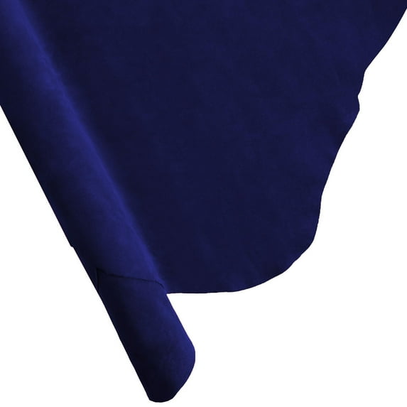 ELW Premium Suede Cowhide 2-4 oz 1-1.6mm - Soft Full Grain Pre-Cut Side Leather - 1-3 SQ FT,Navy - USA Made Silky Buffed Suede Fabric Leather for Car Upholstery, Crafts, Garments, Furniture