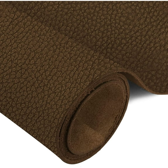 ELW Genuine American Leather Bison 8-9 oz 3.2-3.4mm Chocolate Brown Pre-Cut 24"x36" - Full Grain Leather Bison Hide DIY Craft Projects, Bag, Chap, Motorcycle, Clothing, Jewelry, Moccasins
