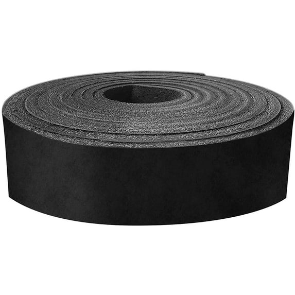 ELW Genuine Leather Vegetable Tanned 8-10 oz 3.2-4mm Black Straps, Belts, Strips 1-1/4"x72" 3.1x182cm - Full Grain Veg Tan Leather Cowhide Heavy DIY Craft - Holsters, Belt Blanks, Furniture