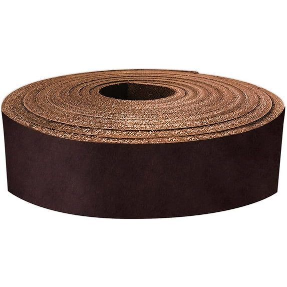 ELW Genuine Leather Vegetable Tanned 8-10 oz 3.2-4mm Dark Brown Straps, Belts, Strips 1"x72" 2.5x182cm - Full Grain Veg Tan Leather Cowhide Heavy DIY Craft - Holsters, Belt Blanks, Furniture